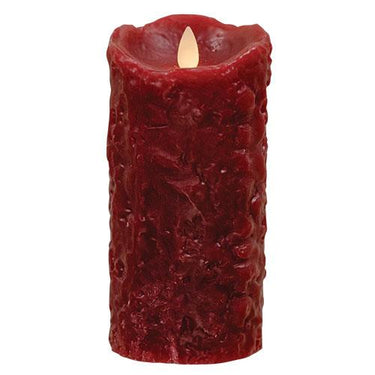 Burgundy Cake Flicker Pillar, 6
